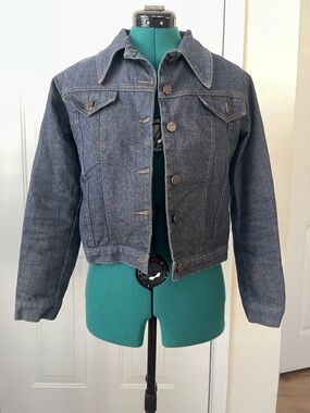 Women's Dark Blue Denim Jacket - Unbranded